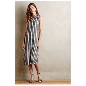 Anthropologie Holding Horses Striped Duster Dress